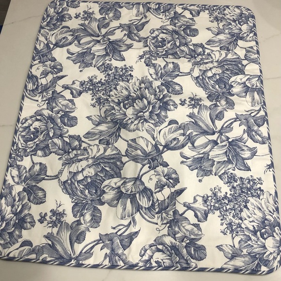 Waverly Garden Toile Lapis European Sham - Picture 8 of 8